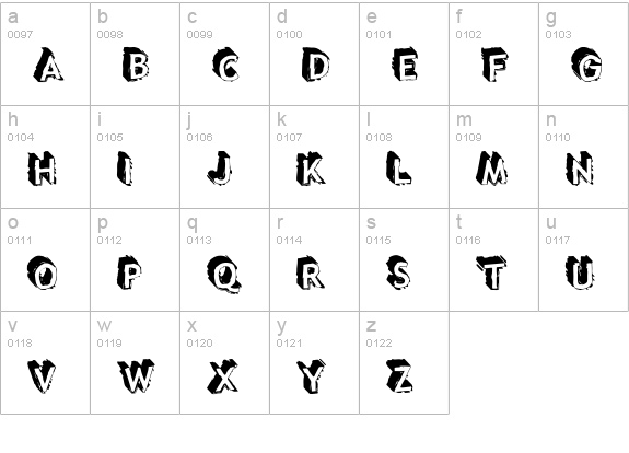 Taco Truck Militia lowercase a-z preview