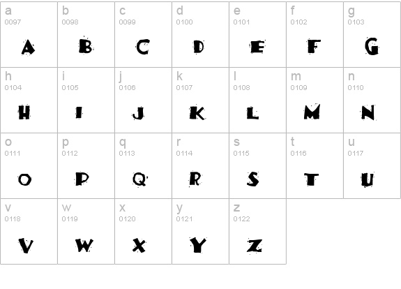 TacoFestiva lowercase a-z preview