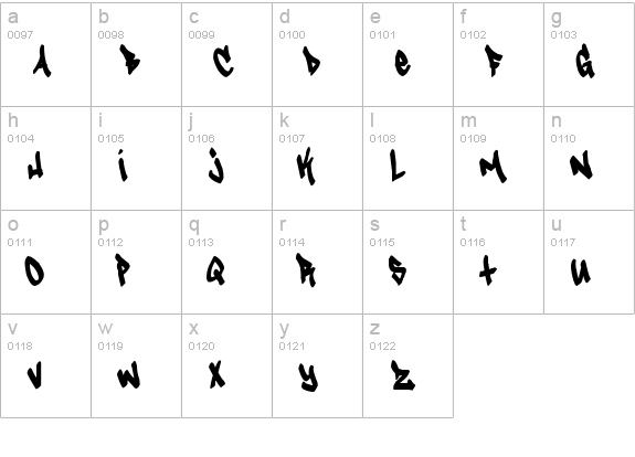 Tagster lowercase a-z preview