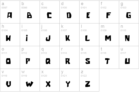 talacha lowercase a-z preview