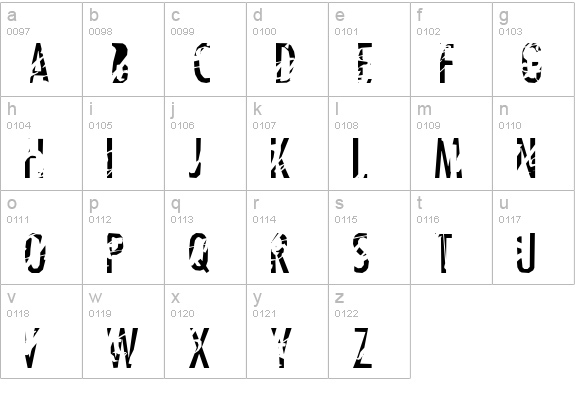 Tanline lowercase a-z preview