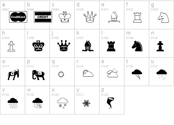 Tapestry lowercase a-z preview