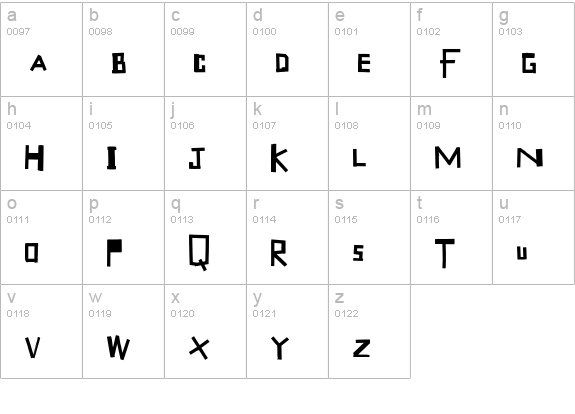 TapeType lowercase a-z preview