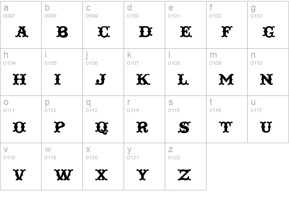 Taqueria Open Fill lowercase a-z preview