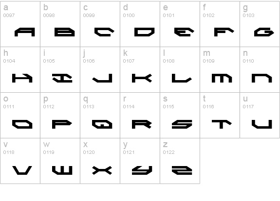 Taskforce lowercase a-z preview