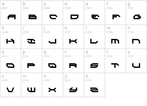 Taskforce Condensed lowercase a-z preview