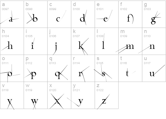 TaskToobig lowercase a-z preview