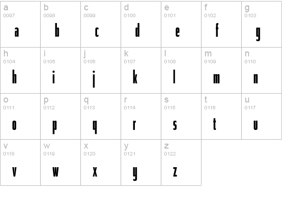 Tasse-MediumCompressed lowercase a-z preview