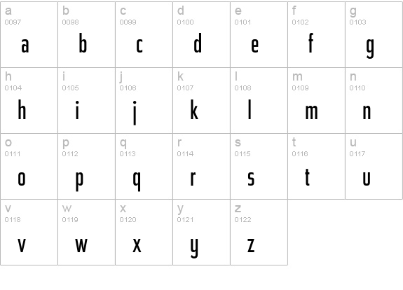 Tasse-Regular lowercase a-z preview