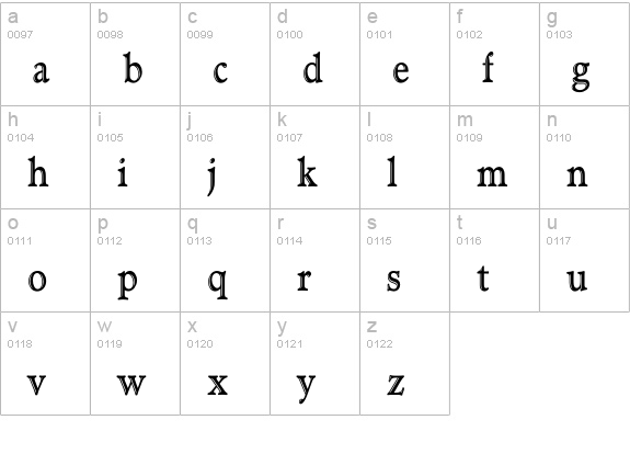 TCAdministerHandtooledCond lowercase a-z preview