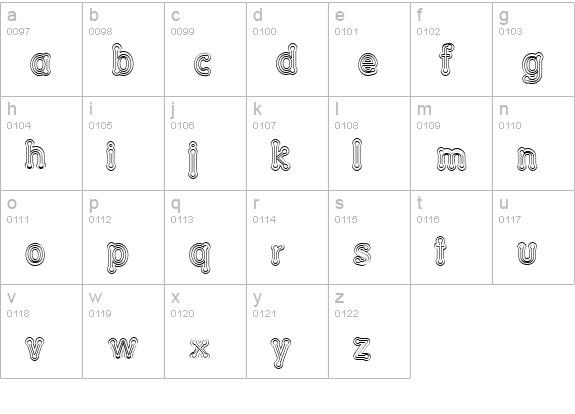Teazer Normal lowercase a-z preview