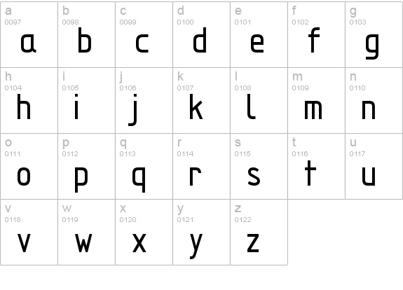 TechnicznaPomoc lowercase a-z preview