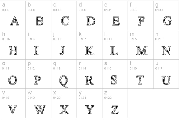 TechnoClastic lowercase a-z preview