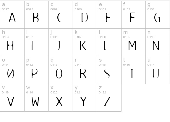 TECHNOIRE-Suture lowercase a-z preview