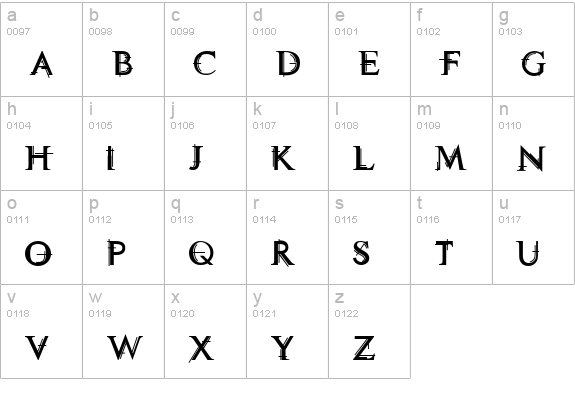 Technovia Caps lowercase a-z preview
