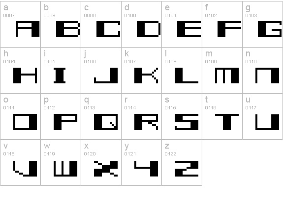 TECNO STRESS lowercase a-z preview