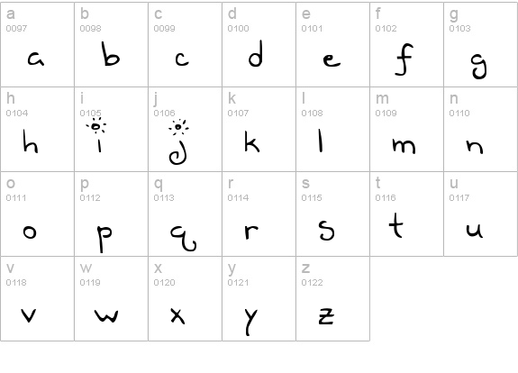 Teen Dreem Magazeen lowercase a-z preview