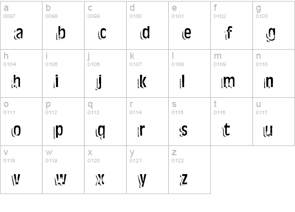 Ten Ton Ballyhoo Alternates lowercase a-z preview