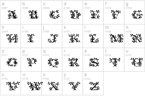 Tender Regular lowercase a-z preview