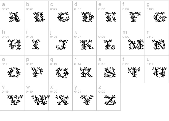 TenderLeaf lowercase a-z preview