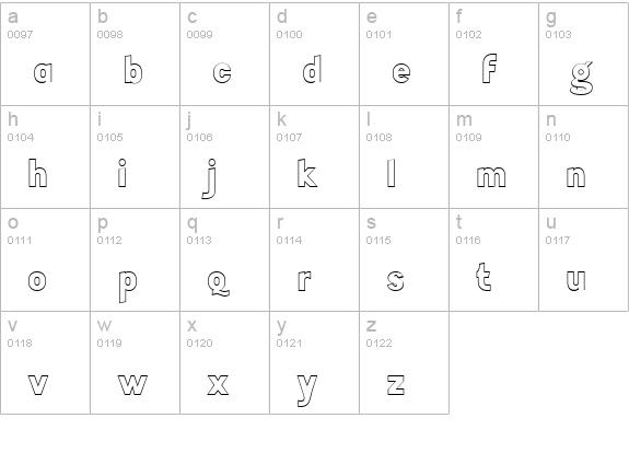TenkoPleuelstange lowercase a-z preview