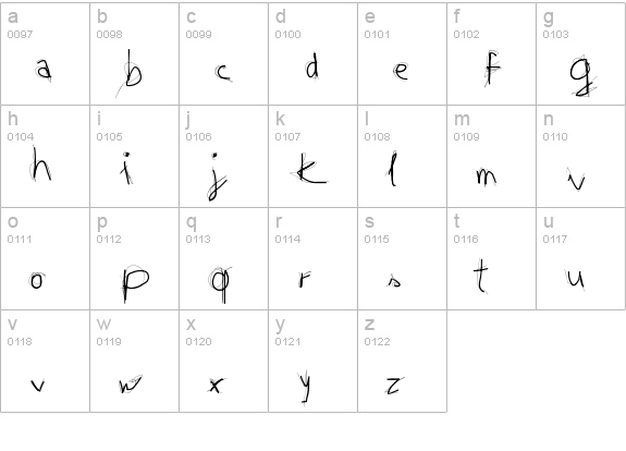Tequila lowercase a-z preview