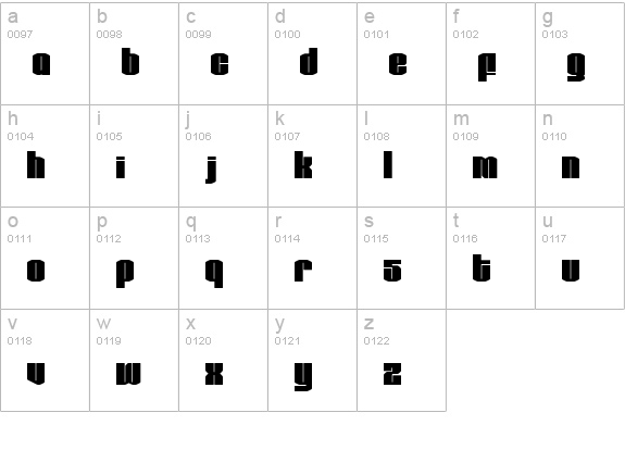 test1 lowercase a-z preview