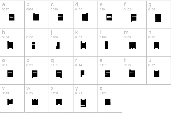 testi lowercase a-z preview