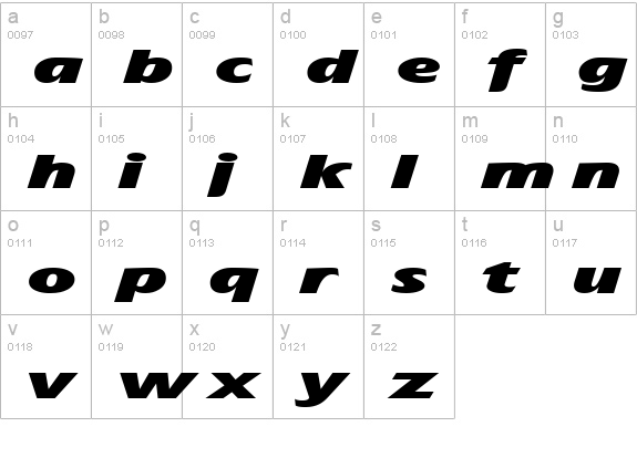 The Aeroplane Flies High Heavy lowercase a-z preview