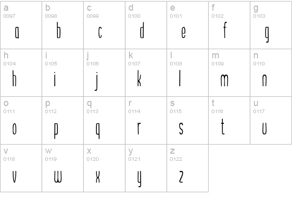 the bends lowercase a-z preview