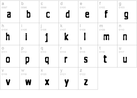 The Doghouse lowercase a-z preview
