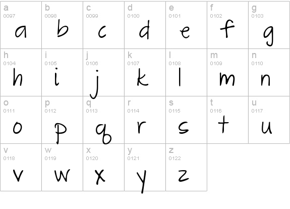 The Great Escape lowercase a-z preview