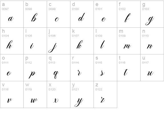 The Hardcover lowercase a-z preview