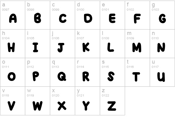 THE JHONNY TAN lowercase a-z preview
