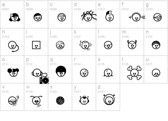 The Kids lowercase a-z preview