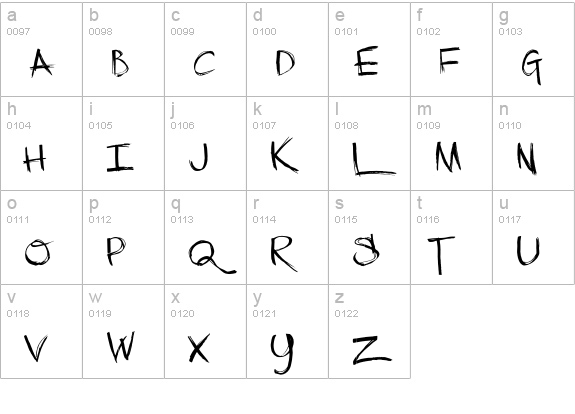The Low Down lowercase a-z preview