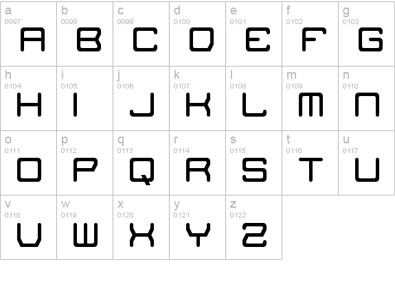 The Missing Link Regular lowercase a-z preview