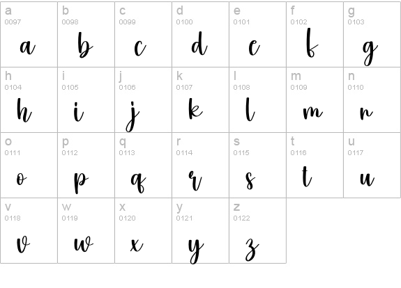 The Nativity lowercase a-z preview