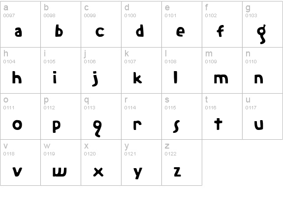The Rifleman lowercase a-z preview