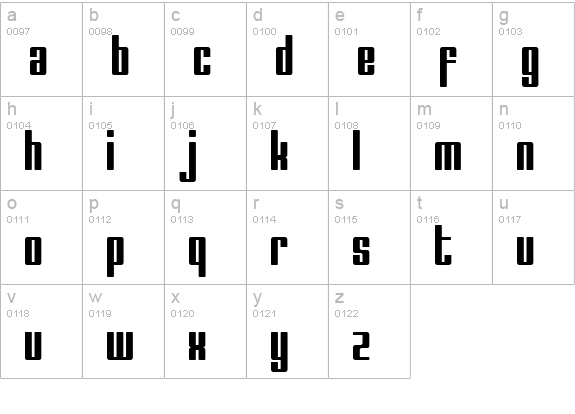 The Sauce lowercase a-z preview