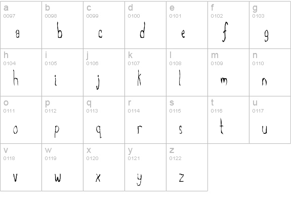 The Truth Will Out lowercase a-z preview