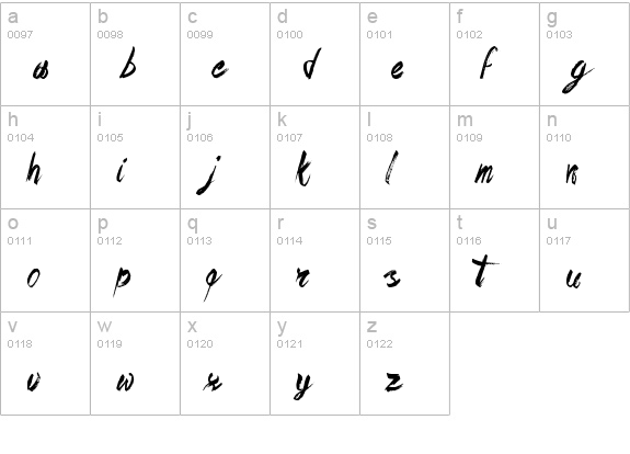 The Way You Move lowercase a-z preview