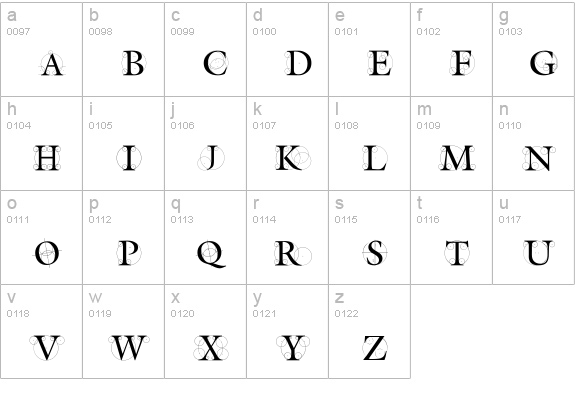 TheRoots lowercase a-z preview
