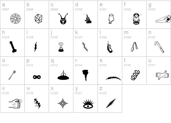 ThingbatTwo lowercase a-z preview