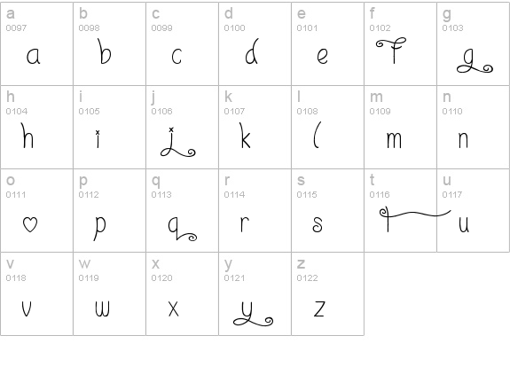 Things People Do For Love!.. lowercase a-z preview