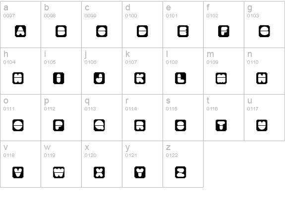 TicketMaster Black lowercase a-z preview