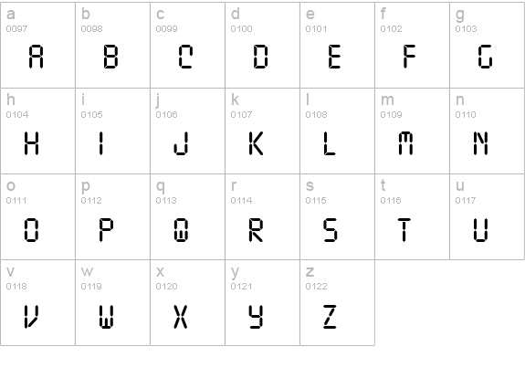 Ticking Timebomb BB lowercase a-z preview