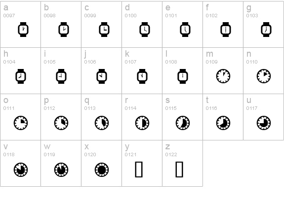TictacTwo lowercase a-z preview