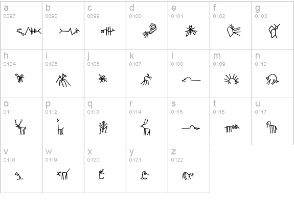 Tierfreund lowercase a-z preview