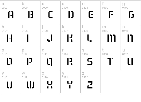 Tiffany lowercase a-z preview